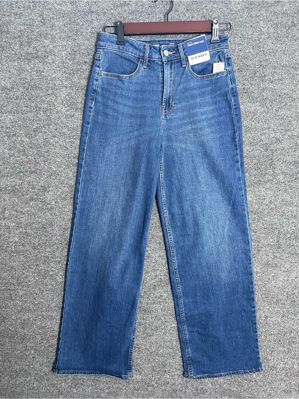 Old Navy WOW High-Rise Wide Leg Jeans Women’s 4 NWT Medium Wash Stretch